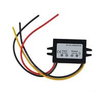 Compact DC-DC Step Down Converter 15V-50V Input Range Delivers 12V 2A 24W Output with Robust Electrical Protection