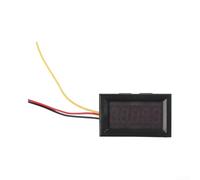 Compact Dc Voltmeter 0-33v Range, 5-digit 0.36 Inch Led Display, Three-wire Setup For Power Monitoring, Green(Green)