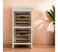 Compact Design 2 Drawers Chest, Modern Chest Of Drawers For Livingroom, Minimalist Storage Chest For Lounge Premier Housewares Natural One Size