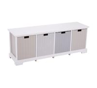 Compact Design 4 Drawer Bench, Modern Design Chest Of Drawers For Livingroom, Minimalist Storage Chest Premier Housewares Multi One Size
