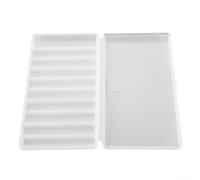 Compact Design Battery Holder Case Accommodating Up to For 10AA/AAA Batteries with a Secure Closure Mechanism to Prevent Losses (AAA-10 Slots)