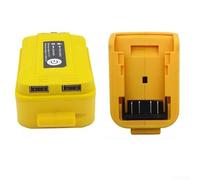 Compact Design Dual USB Charger for Dewalt's 18V Series with Integrated Lighting Option (A)