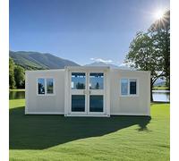 Compact Design Modular House Tiny Home, Tiny House Small Footprint with Two Bedrooms and Kitchen, Ideal Tiny Houses to Live in for Adults, Prefab Tiny Homes for Sale for Urban Living