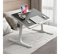 Compact Desk For Small Spaces,Foldable Portable Laptop Desk, Ideal For Work, Reading, Dining, Writing, Or Watching Movies In Bed Or On The Couch(Black,Without drawers)