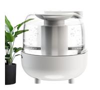 COMPACT DESK HUMIDIFIER - Rechargeable quiet unit with mist outlet nozzles for even distribution, nightlight function and with apag function