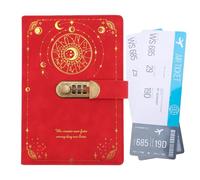 Compact Diary Pad - A5 Goal Setting Notebook, Privacy Notebook Lockable with Secure Key, Goal Planner, Notebooks for Teenage Writers, Diary by v