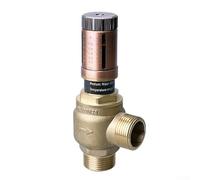 Compact Differential Pressure Bypass Valve for Small Boiler Systems, Hydraulic Balance Control with Visible Pressure Scale in Bar