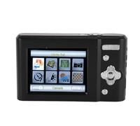 Compact Digital Camera 48MP Vlogging Camera 1080P 2.4 Inch TFT Display Rechargeable 8X Zoom for Recording Photography (Black)