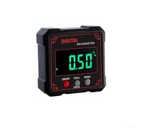 Compact Digital Inclinometer With IP54 Protection, LCD Display, Precise 0 1 Degree Measurement For On Site Tasks(Red)