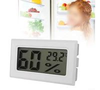 Compact Digital Temperature and Humidity Gauge with Precise Indoor Climate Measurements and Clear LCD Display for Multiple Settings