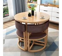 Compact Dining Set with Chairs, Space-Saving Solution for Small Living Rooms, Kitchens, or Conference Rooms