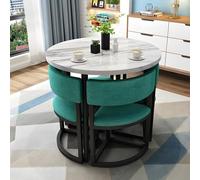 Compact Dining Set with Chairs, Space-Saving Solution for Small Living Rooms, Kitchens, or Conference Rooms