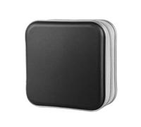 Compact Disc Case - Portable Storage Organizer for Travel | 40 Capacity with Zipper Closure, Small Media Holder, Game Movie Music Album Transport, Recreational Vehicle Holiday Party Vacation Daily Use