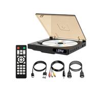Compact Disc Player with Top Loading Lid for Screen Use, Home Viewing Unit with Front Display and Simple Physical Controls Disk Player, Power Plug Not Included Home Disc Local Playback Compact Unit