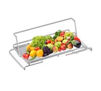 Compact Dish Drying Rack - Dish Dryer, Expandable Stainless Steel Dish Rack | Space Saving Stink Dish Rack | For Chopsticks, Plates, Bowls, Spoons, Utensils, Tableware