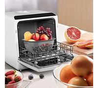 Compact Dishwasher,Table Top Dish Washer for Apartment Office and Home Kitchen With 4 Place for Setting Rack and Basket