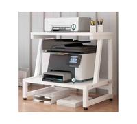 Compact Double-Layer Printer Stand White Small Printer Storage nizer Efficient Office Document Holder Printer Table for nized Workspace Solutions
