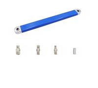 Compact Dual Purpose Offset Extension Wrench 4-in-1 Impact Hand Tool Adapter Set for Ratchet Sockets Automotive Repair Tool(Red)