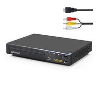 Compact DVD Player for TV - Multi-Region DVD CD Disc Player with HDMI Port, USB-IN & MIC-Out, Remote &HDMI & AV Cable Included (LP-099UK)