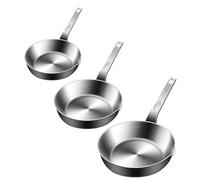 Compact Egg Pan, 316 Stainless Steel, for Cooking One Egg or Melting Small Amounts of For Butter, Space Saving Design (M)