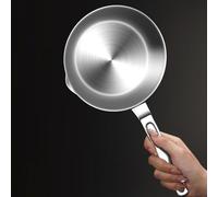 Compact Egg Pan, 316 Stainless Steel, for Cooking One Egg or Melting Small Amounts of For Butter, Space Saving Design (S)