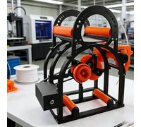 Compact Electric 3D Filament Spool Rewinder, Removable Modular Design, Tangling-Free Neat Winder for 3D Printing Enthusiasts and Textile Artists