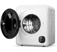Compact Electric Clothes Dryer - 6KG Vented Tumble Dryer,1500W Portable Mini With Smart Control Panel, Stainless Steel Tub For Home Dorm Apartment, White