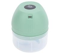 Compact Electric Mini Garlic Chopper, 250ml Cordless Kitchen Portable Food Processor with Transparent Bottom, Mini Portable Veggie Chopper (Light Green)