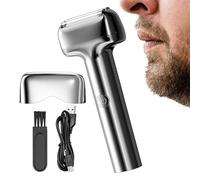 Compact Electric Shaver | Wet Dry Use Rechargeable Grid Shaver | Precision Portable Beard Shavers | Convenient Shaving Device for Traveling Business Camping