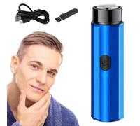Compact Electric Shaving Device - Mini Groomer, Travel Facial Trimmer, On The Go Men's Shaving Tool | Pocket Friendly Foil Groomer, Wet Dry Dual Use USB Charging Beard Cutter Handy Face Clipper