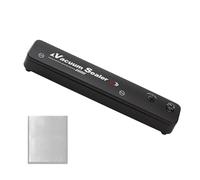 Compact Electric Vacuum Sealer Portable Airtight Reusable - Small Sealing Device with Food Bags | For Kitchen Fridge Home Travel Raw Meat Seafood Fruit