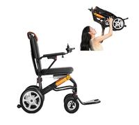 Compact Electric Wheelchair, Electric Wheelchairs for Adults, Foldable with Removable 10AH Lithium Battery and 400W Silent Brushless Motor, Outdoor Electric Wheelchair for All Terrain. 6A