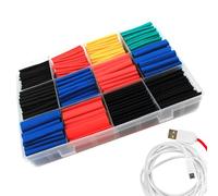 Compact Electrical Insulation, Protection, Industrial Cable Accessories, Heat Shrink Tubing, Heat Shrink Tubing Kit for Adults, Enthusiasts, Beginners, Professionals, Project Cable Management