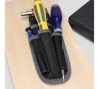 Compact Electrician's Tool Pouch with Belt Mount Organizer, Durable Water-Resistant Polyester Storage for Pliers, Screwdrivers, Snips(A)