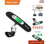 Compact Electronic Luggage Scale - Max 50 kg, Reading in 4 Units, Tare Function
