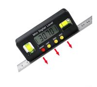 Compact Electronic Protractor with Magnetic Base for Easy Angle Measurements, On/Off and UNIT Functions (150mm)