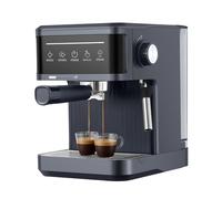 Compact Espresso Machine with Touch Screen, 20-Bar Coffee Maker with Integrated Milk Frother and Removable Water Tank for Home Lattes and Cappuccinos