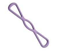 Compact Exercise Band, Non-Slip Grip Handle, Flexible Arm Trainer, Silicone Figure Eight Workout Tool, Portable Yoga Pilates Stretching Accessory, Fitness Equipment for Gym, Home, Office, 38x10cm