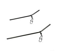 Compact Fishing Antitangle Ledger with Hooked Snap Connector, 3pcs, for Serious Fishermen (7cm)