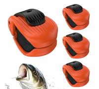 Compact Fishing Rod Holder Clips - 1.77 × 0.87 Inches Abs+eva Rod Bundler, Non-Slip Adjustable Storage | Ideal for Lure Rods Up to 12mm, Home, Vehicle, Boat, or Beach Fishing Adventures