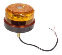 Compact Flashing LED Warning Beacon Light 12-24V Single 1 Bolt on Mount Orange