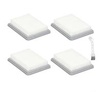 Compact Flat Pleated Filter for Bosch For UniversalVac 18 Featuring Effective Dust Capture and Easy Care (4 PACK)