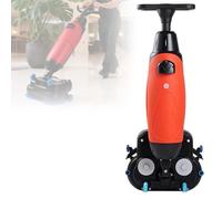 Compact Floor Scrubber, Commercial Use, 17-Inch Cleaning Width, Double Brushes, 360° Rotating Head, Ideal for Home, Office, Hotel Cleaning