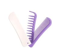 Compact Foldable Comb Portable Wide Tooth Designs For Various Hair Types Travel Friendly Hair Styling Combs