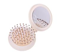 Compact Foldable Hair Brush - Portable Hair Comb for Bag, Travel Detangling Comb, Hair Massage Tool with, Pocket-sized Hair Styler, Travel-friendly Hairbrush, Folding Air Cushion Comb