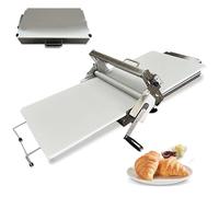 Compact Foldable Manual Dough Sheeter Machine | Commercial Roller Stainless Steel Pastry for Bakery and Pizza | Adjustable Thickness for BakeryHome Use(300)