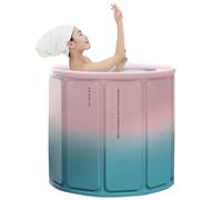 Compact Foldable Soaking Tub - Portable Bathtub for Adults, Lightweight for Camping, Travel & Elderly Care(B)