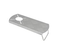 Compact Folding Camping Table - Multifunctional Outdoor Mini Table with Insulated Surface for Gas Stove - Lightweight & Portable Silver Design