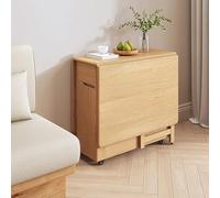 Compact Folding Dining Table Set with 4/6 Chairs Adjustable Legs Storage Drawers & Cabinets Standard Foldable Dining Furniture (Wood)