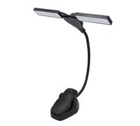 Compact Folding Music Stand Light, Clip On Piano Light with 3 Brightness Levels, Flexible Metal Hose, USB or Battery Powered for Musicians Reading Sewing Crafts, 28 LEDs, Portable